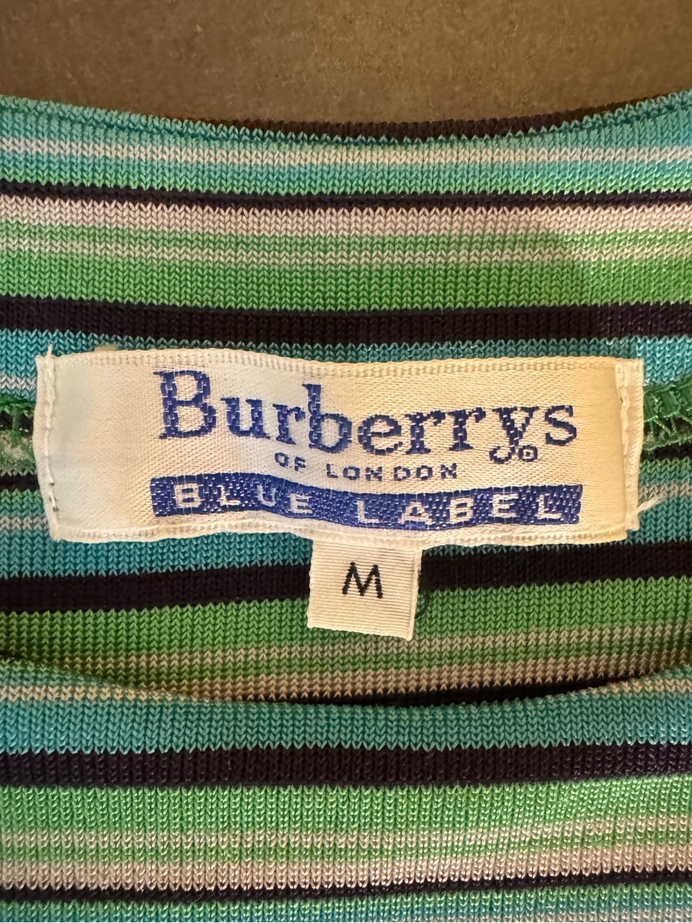 Vintage Burberrys of London Blue Label Striped Dress - Picture 2 of 8